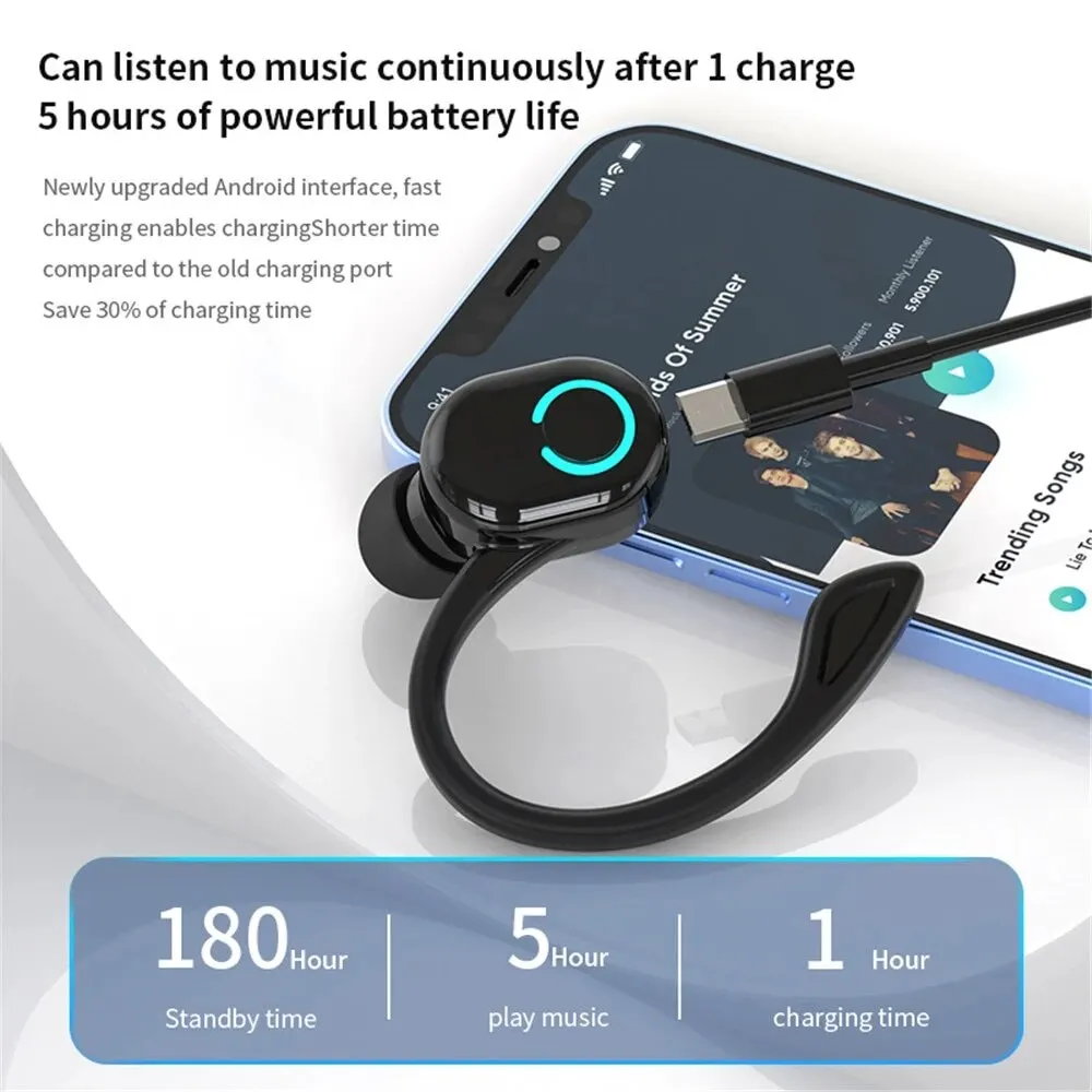 Business Car Call Headphones With Microphone For iPhone Xiaomi Android Phone Sports Bluetooth Earphones Bluetooth Headphone Gear - Image 5