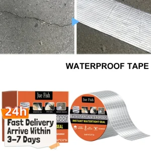 Butyl Tape Waterproof Aluminum Foil Tape Aluminum Foil Butyl Rubber Tape for RV Repair Window Boat and Pipe Sealing