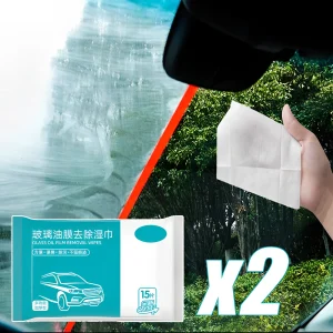 Car Glass Oil Film Removal Wipes Car Front Windshield Degreasing Cleaning Towels Wipes Oil Film Wash Agent Wipes Car Accessories