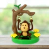 Car Interior Decoration Solar Powered Dancing Animal Cute Animal Swinging Animated Monkey Toy Car Styling Accessories Decoration