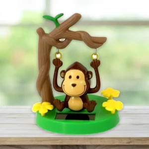 Car Interior Decoration Solar Powered Dancing Animal Cute Animal Swinging Animated Monkey Toy Car Styling Accessories Decoration
