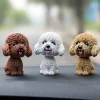 Car Ornament Cute Cartoon Dogs Action Figure for Girls Gifts Auto Dashboard Accessories Shaking Head Dog Doll Car Decoration