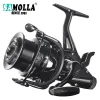 Carp Fishing Reel Spinning Strong Double Drag 12-15kg Molinete Carretilha De Pesca Olta Makaralar Sea Reels Accessories Mar