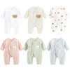 Cartoon Bear Baby Romper Four Season Korean Newborn Boy Girl Long Sleeve Cotton Jumpsuit Kids Clothes Infant One Piece Outfits