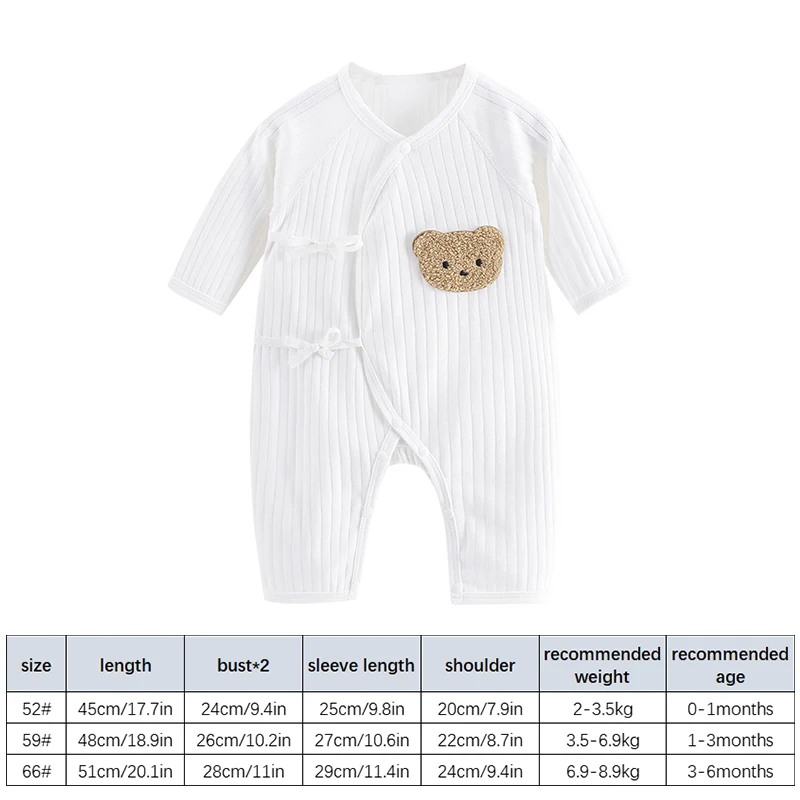 Cartoon Bear Baby Romper Four Season Korean Newborn Boy Girl Long Sleeve Cotton Jumpsuit Kids Clothes Infant One Piece Outfits - Image 6