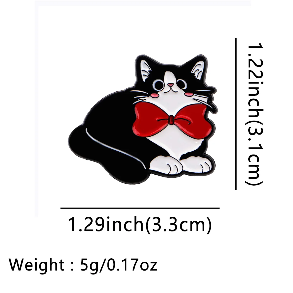 Cartoon Tuxedo Cat Lapel Pins for Backpacks Children Brooches for Clothes Cute Enamel Pin Metal Badges Jewelry Toys Gifts - Image 4