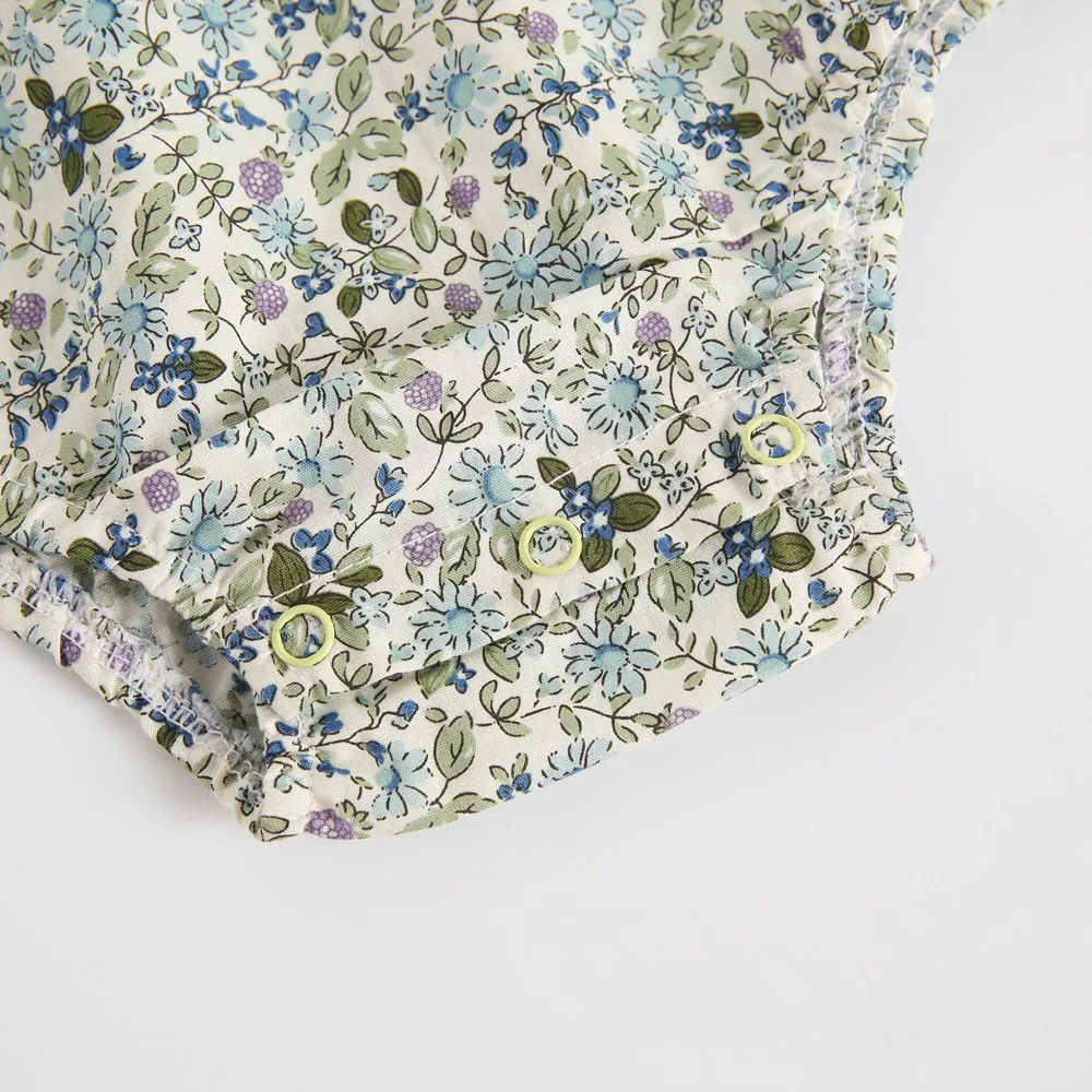 Casual Baby Clothing Cute Summer Sleeveless Baby Girls Bodysuits Floral - Image 5