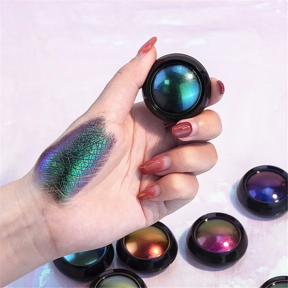 Chameleon Eyeshadow High Pigmented Multi Chrome Metallic Eye Shadow Pallete Eye Glitter Eye Shadow Shimmer Gradient Cosmetic New - Image 3