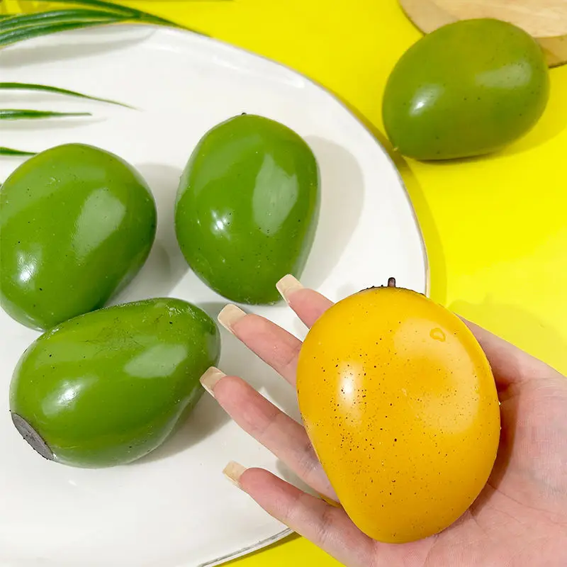 Color Changing Mango Stress Ball Soft Slow Rising Squeeze Fidget Toy Anti-Anxiety Decompression Toy for Adults Office Desk Gifts - Image 3