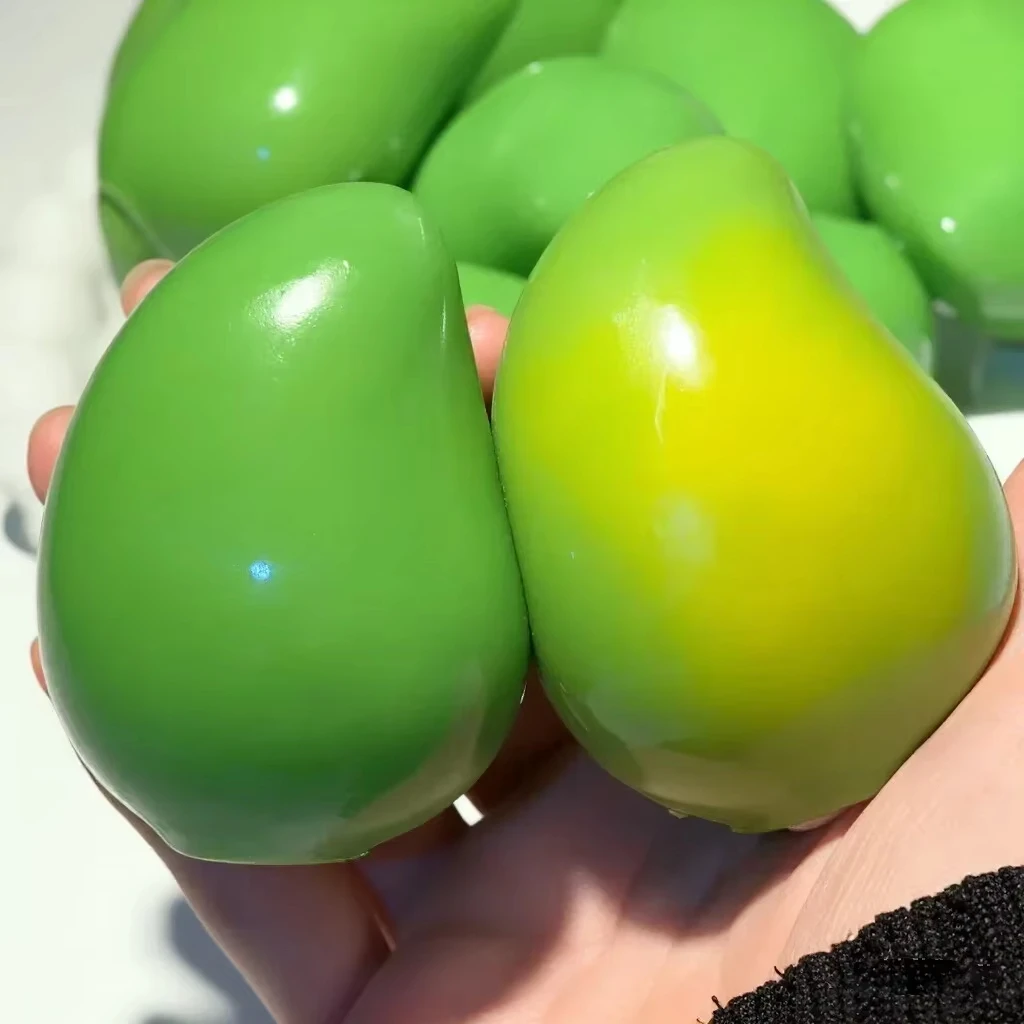 Color Changing Mango Stress Ball Soft Slow Rising Squeeze Fidget Toy Anti-Anxiety Decompression Toy for Adults Office Desk Gifts - Image 5