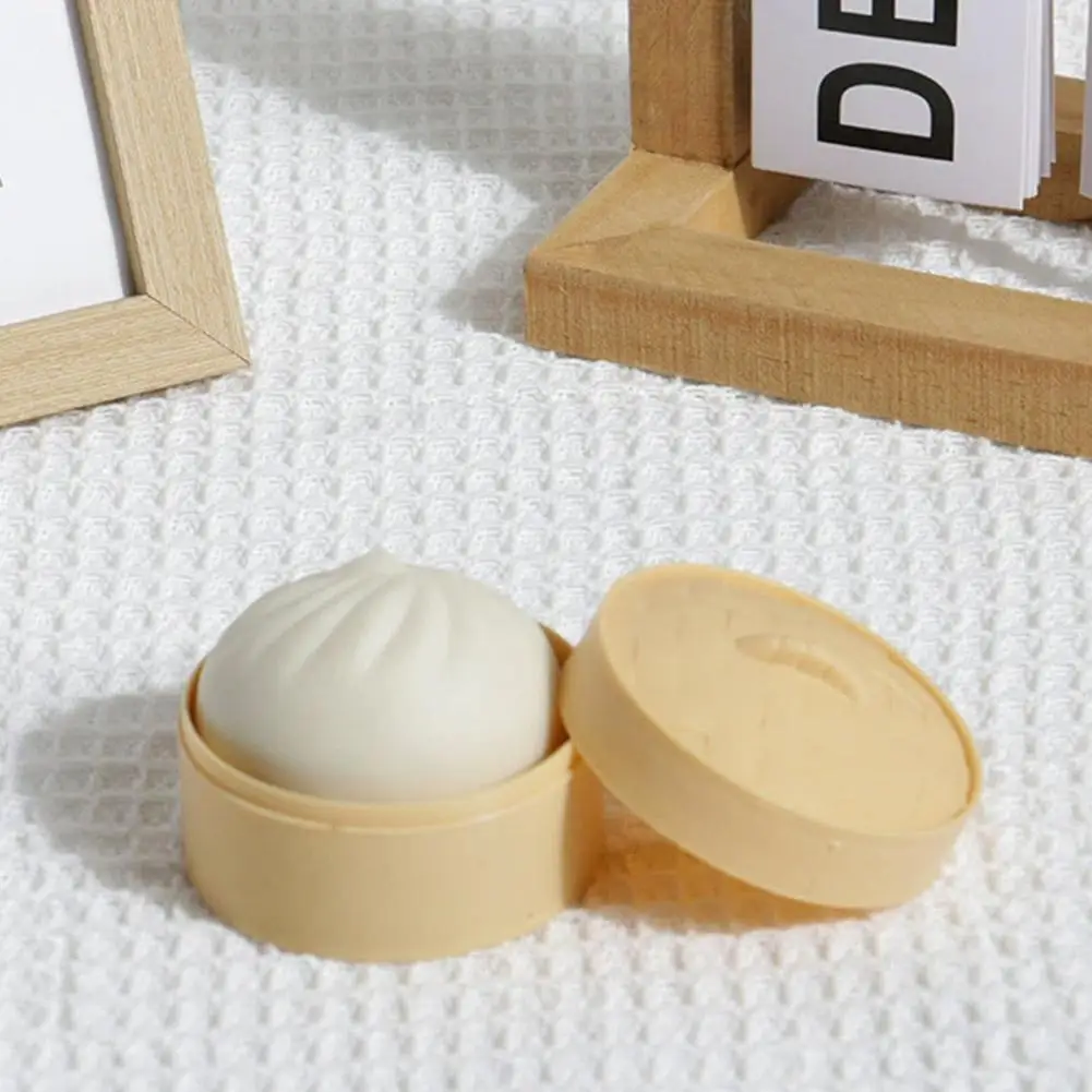 Colorful Dumpling Squishes Stress Balls Simulation Food Squishies Dough Ball With Steamer Low Rebound Decompression Toys - Image 4