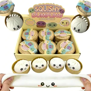 Colorful Simulated dumpling squishie Relaxing Relieve Anxiety Antistress Enhance Happiness Reusable Rebound Squeeze Reliever Toy