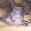 Comfortable Low Waist Lace Thin Panties Bow Ruffle Mesh Briefs Lingerie Seamless Transparent Panties Female