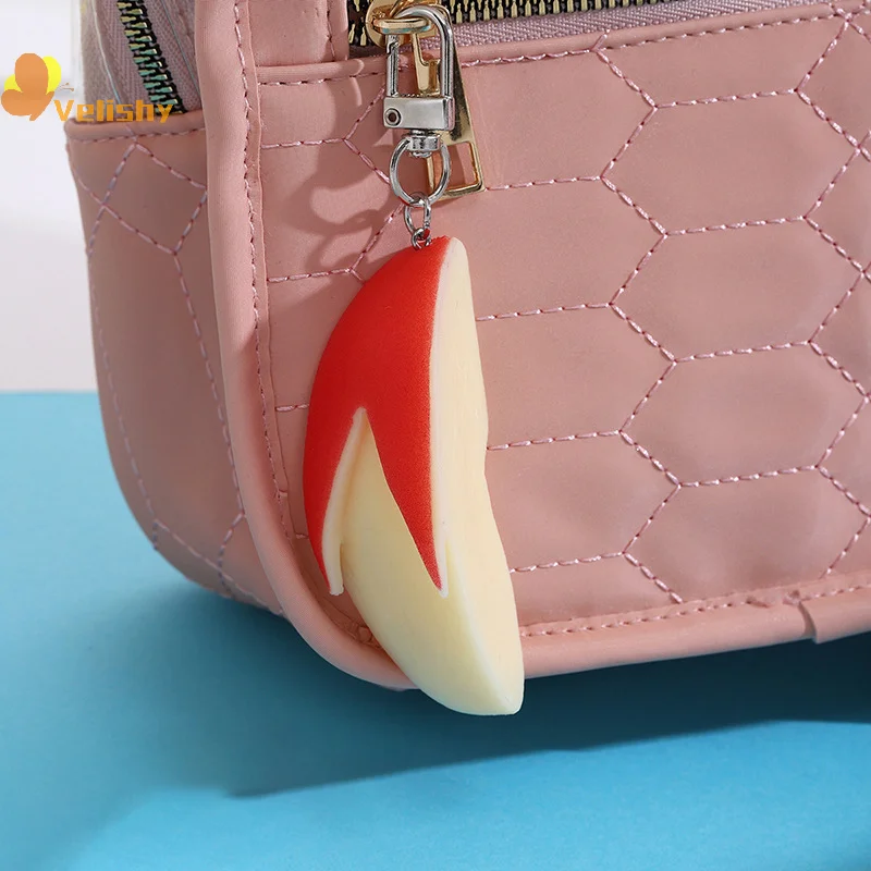 Creative Bunny Apple Keychain Apple Slice Fun Key Ring Pendant School Bag Pendant Keychain Accessory Gift - Image 3