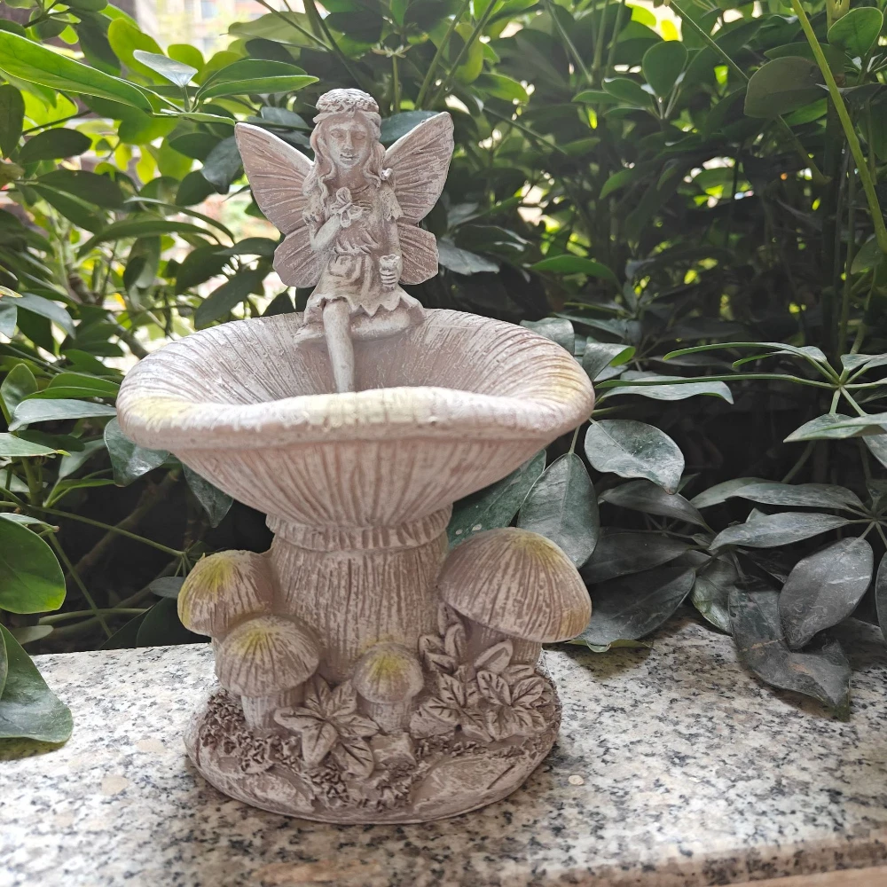 Creative Flower Fairy Solar Night Light Statue Outdoor Waterproof Resin Garden Decorative Ornament for Courtyard - Image 5