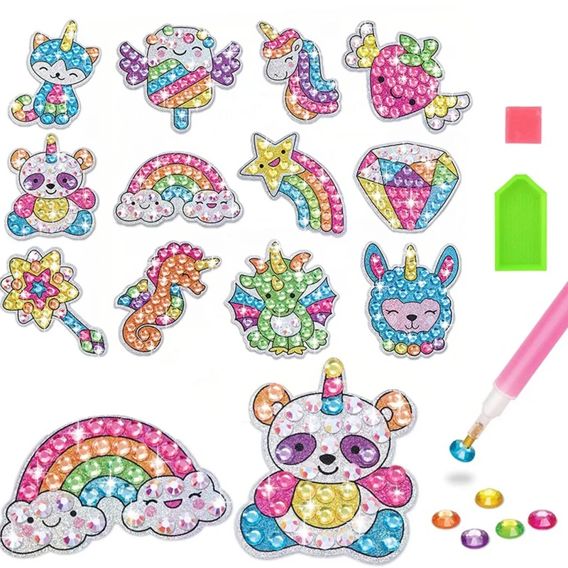 Creativity Big Gem Diamond Painting Kits Magical Stickers and Suncatcher DIY Diamond Art for Kids Girls Art Gift Ideas Toys - Image 2