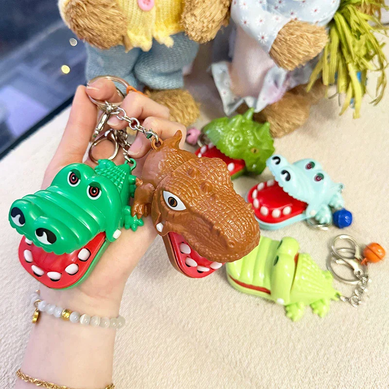 Crocodile Teeth Toys Keychain Children's Crocodile Bites Fingers Reaction Training Dinosaurs Animal Game Family - Image 2