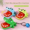 Crocodile Teeth Toys Keychain Children's Crocodile Bites Fingers Reaction Training Dinosaurs Animal Game Family