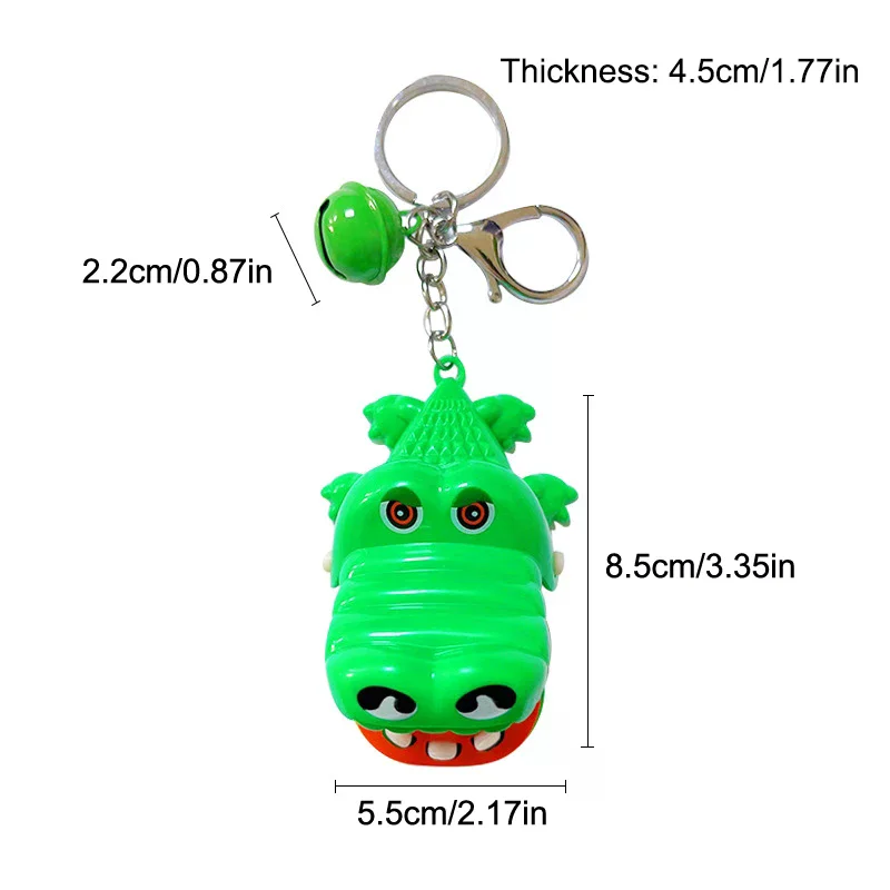 Crocodile Teeth Toys Keychain Children's Crocodile Bites Fingers Reaction Training Dinosaurs Animal Game Family - Image 5
