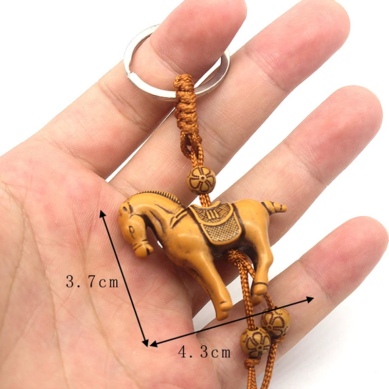 Cute Lifelike Animal Elephant Keychain Carving Riches Lucky Key Chain Pendant 3D Engraving Pendant Bags Key Holder Jewelry - Image 3