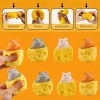Cute Squishy Fidget Sensory Toy Mouse Cheese Squishy Squeeze Toy Rat Decompression Anti-stress Sensory Relief Toy Funny Gift