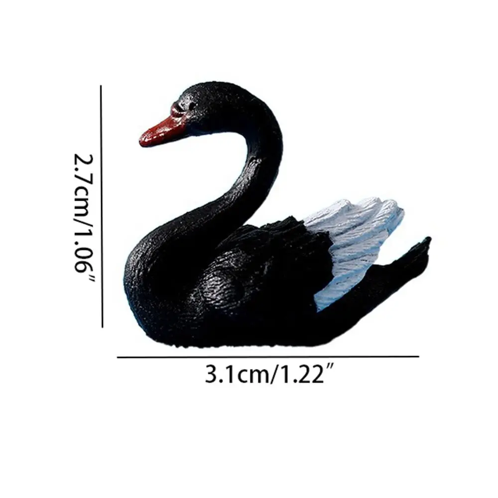 Cute Swan Miniatures Creative DIY Animal Goose Model Craft Lover Swan Ornaments Bonsai - Image 6