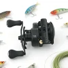 DC Baitcasting Reel Long Self‑Charging Micro Lure Fishing Reel Baitcaster Anti Backlash Versatile for Freshwater Saltwater