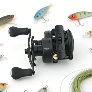 DC Baitcasting Reel Long Self‑Charging Micro Lure Fishing Reel Baitcaster Anti Backlash Versatile for Freshwater Saltwater