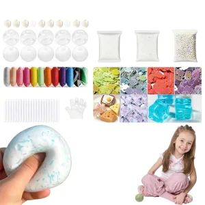 DIY Handmade Ball Stress Ball Making Kit Texture Handcrafted Party Anxiety Relief Fidget Toys Pinch The Material Pack