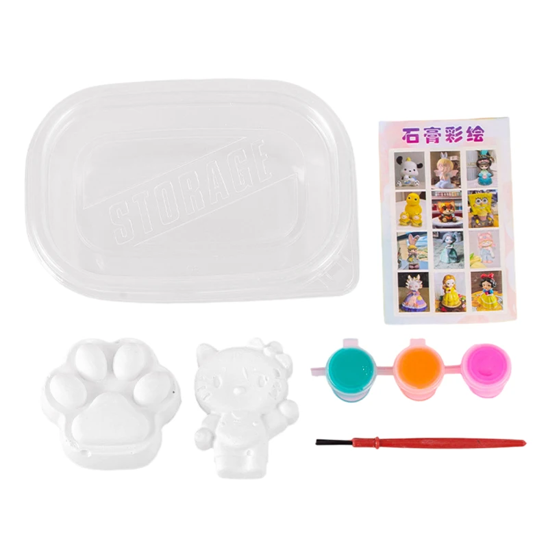 DIY Painting Plaster Doll Coloring Toy Creative Handmade Cartoon Graffiti Art Educational Toy Birthday Gift - Image 3