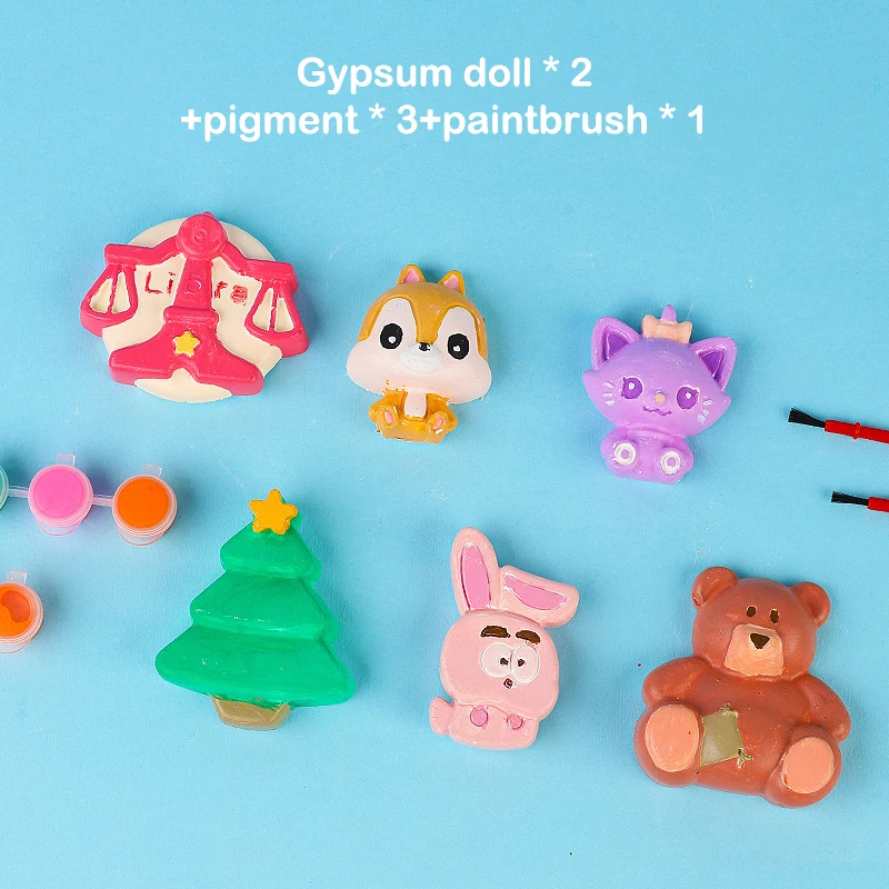 DIY Painting Plaster Doll Coloring Toy Creative Handmade Cartoon Graffiti Art Educational Toy Birthday Gift - Image 4