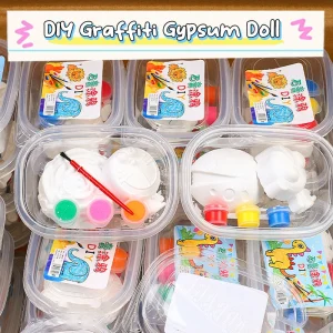DIY Painting Plaster Doll Coloring Toy Creative Handmade Cartoon Graffiti Art Educational Toy Birthday Gift