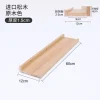DIY Wood Wall Floating Shelves, Mounted Partition Display Stand Book Organizer, Ornament Storage for Bedroom Living Room Decor
