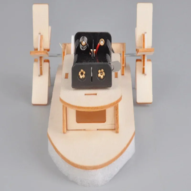 DIY Wooden Ship Model Small Maker Material Gift Toy Science Experiment Set Assembly Material Packaging Toy Birthday Gift - Image 4