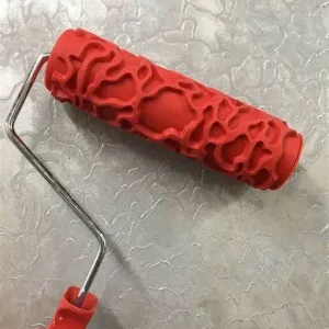 Decorative Paint Roller Pattern Embossed Texture Painting Tools for Wall Rubber Airless Pintura Machine Household Brush EG321T
