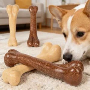 Dog Bone Chews Toys Nearly Ind estructible Natural Non-Toxic Anti-bite Puppy Toys For Small Medium Large Dog Pet Chew Toy