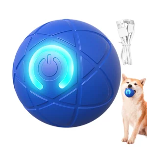 Dog Toy Ball Interactive Rolling Ball Smart USB Jumping Rotating Electronic Interactive Dog Chew Toy Ball for Puppy Product