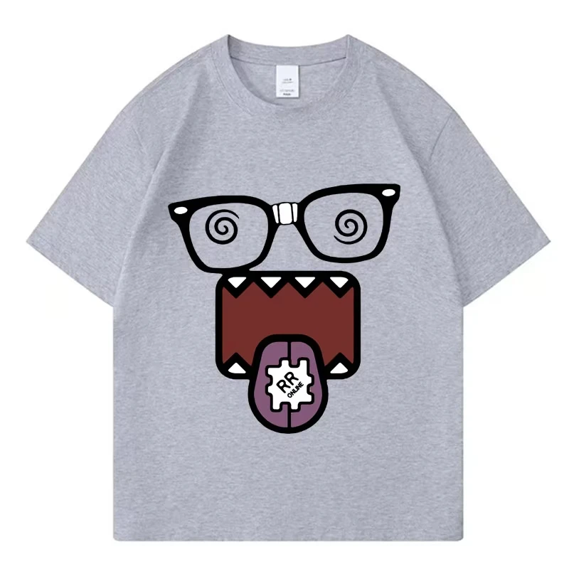 Domo Kun Funny Meme T Shirts Men's Women Clothes Classic Casual Tee Shirts Short Sleeve Summer T-shirt Tops Streetwear - Image 2
