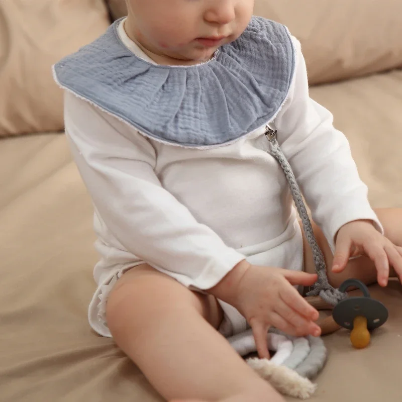 Double Layers Cotton Baby Feeding Bibs Cartoon Printed Newborn Burp Cloth Saliva Towel Scarf for Stuff Shower Gifts - Image 2