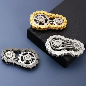 EDC Spinner Sprocket Fidget Spinner Metal Bike Chain Antistress Anxiety Chains Fidget Spinner Anxiety Reducer EDC Focus Tool