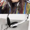 Earphone Over Ear Earbud Retro Headphone 3.5mm Vintage Y2k Headphones Wired 80s 90s Retro Headset Lisening Music