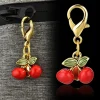 Exquisite Cherry Butterfly Keychain Bag Pendant Creative Fashion Women's Backpack Decoration Car Keychain Accessories Gifts
