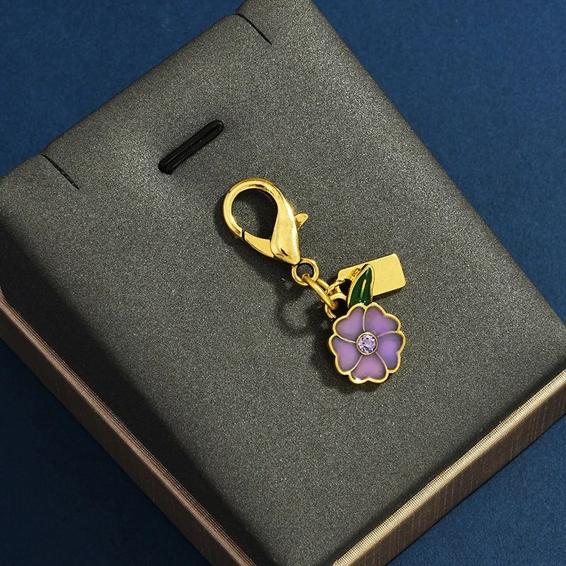 Exquisite Cherry Butterfly Keychain Bag Pendant Creative Fashion Women's Backpack Decoration Car Keychain Accessories Gifts - Image 3