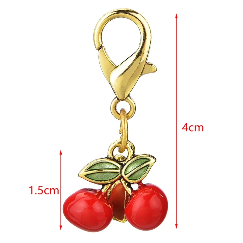 Exquisite Cherry Butterfly Keychain Bag Pendant Creative Fashion Women's Backpack Decoration Car Keychain Accessories Gifts - Image 5