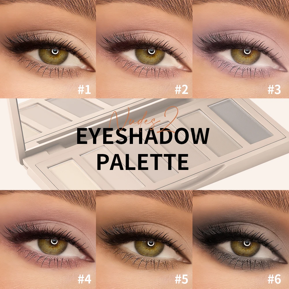 Eyeshadow Palette Long-Lasting Eye Makeup Rich Pigment Neutral Shades Blendable Color Matte Nudes Eyeshadow Palette Woman Makeup - Image 3