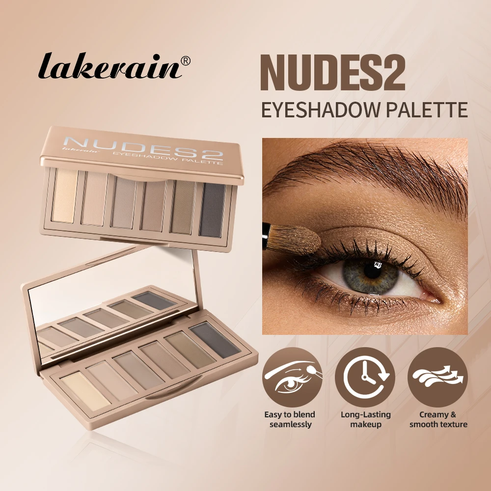 Eyeshadow Palette Long-Lasting Eye Makeup Rich Pigment Neutral Shades Blendable Color Matte Nudes Eyeshadow Palette Woman Makeup - Image 2