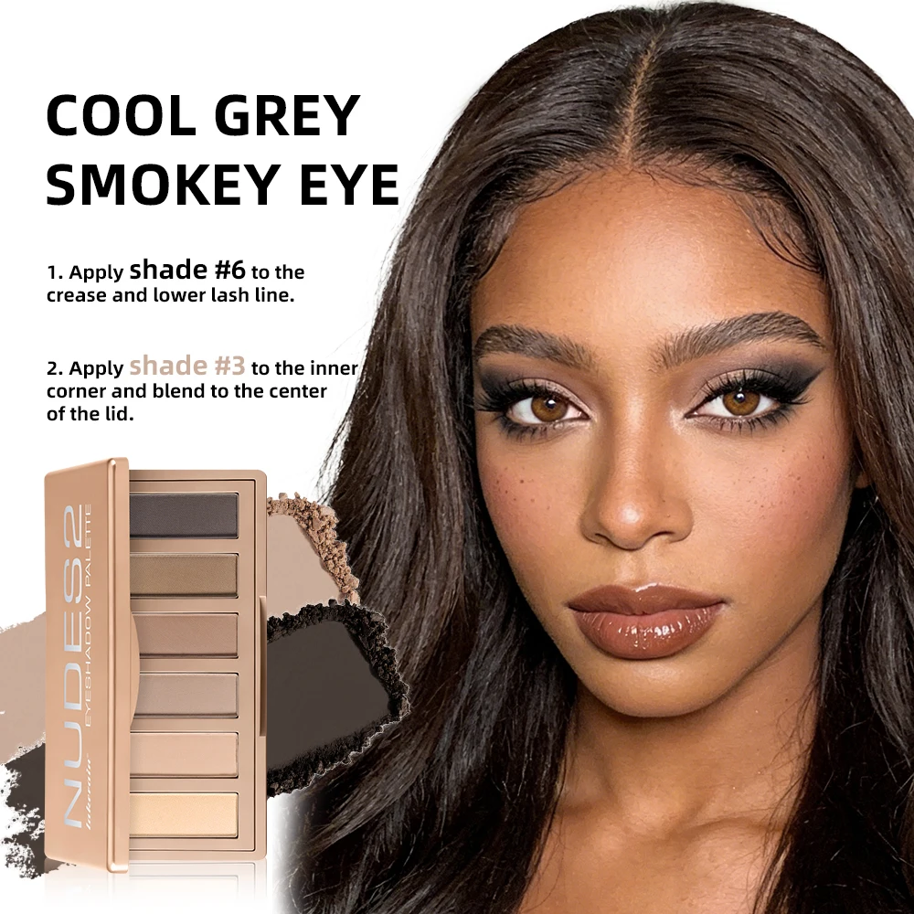 Eyeshadow Palette Long-Lasting Eye Makeup Rich Pigment Neutral Shades Blendable Color Matte Nudes Eyeshadow Palette Woman Makeup - Image 4