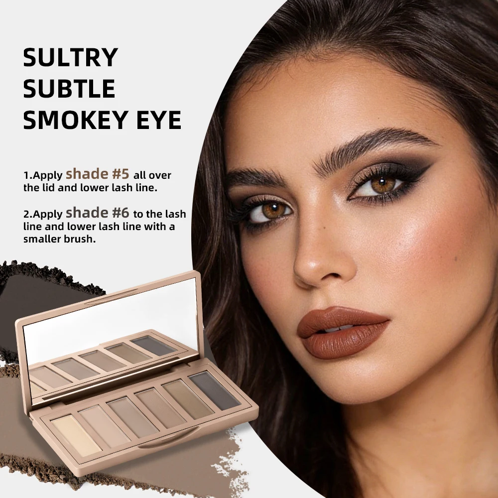 Eyeshadow Palette Long-Lasting Eye Makeup Rich Pigment Neutral Shades Blendable Color Matte Nudes Eyeshadow Palette Woman Makeup - Image 5