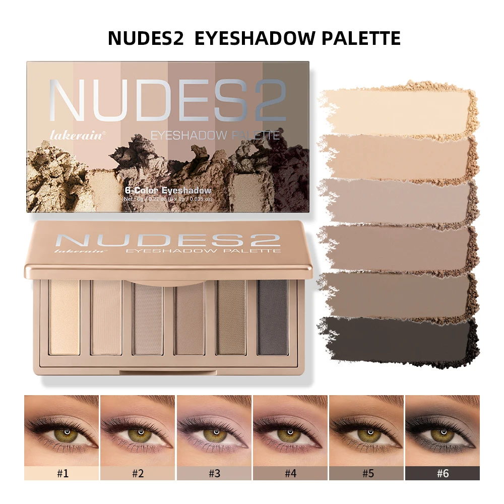Eyeshadow Palette Long-Lasting Eye Makeup Rich Pigment Neutral Shades Blendable Color Matte Nudes Eyeshadow Palette Woman Makeup