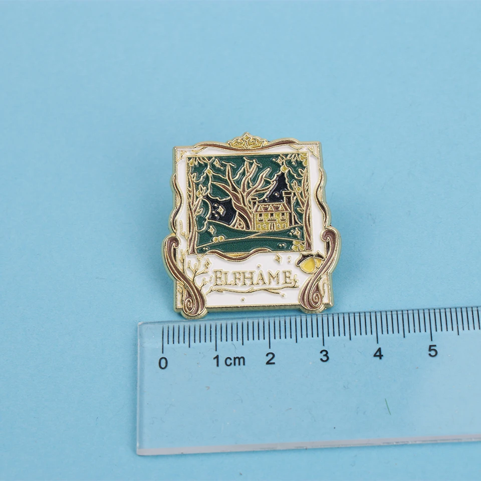 Fantasy Novels Letters ELFHAME Fairy Tale Scene Enamel Metal Pins Brooch Badge Jewelry Gift for Fans of Literary Works - Image 4